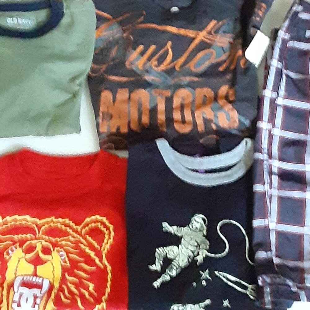Boy's Small 8/10 Shirt and Swim Trunks 5 Piece  Lot
